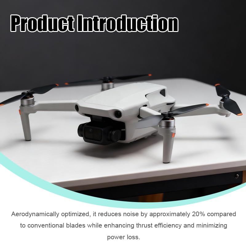 Śmigła 6030 do dronów DJI Mini 4 Pro i Mini 3 Pro, ciche i wydajne ostrza zamienne, trwałe akcesoria do dronów, łatwe w montażu za pomocą śrub i śrubokrętów w zestawie