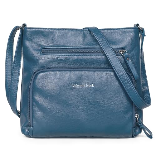 Crossbody Purses for Women Soft Vegan Leather Cross Body Handbag Lightweight Medium Shoulder Purse Travel Casual Bag