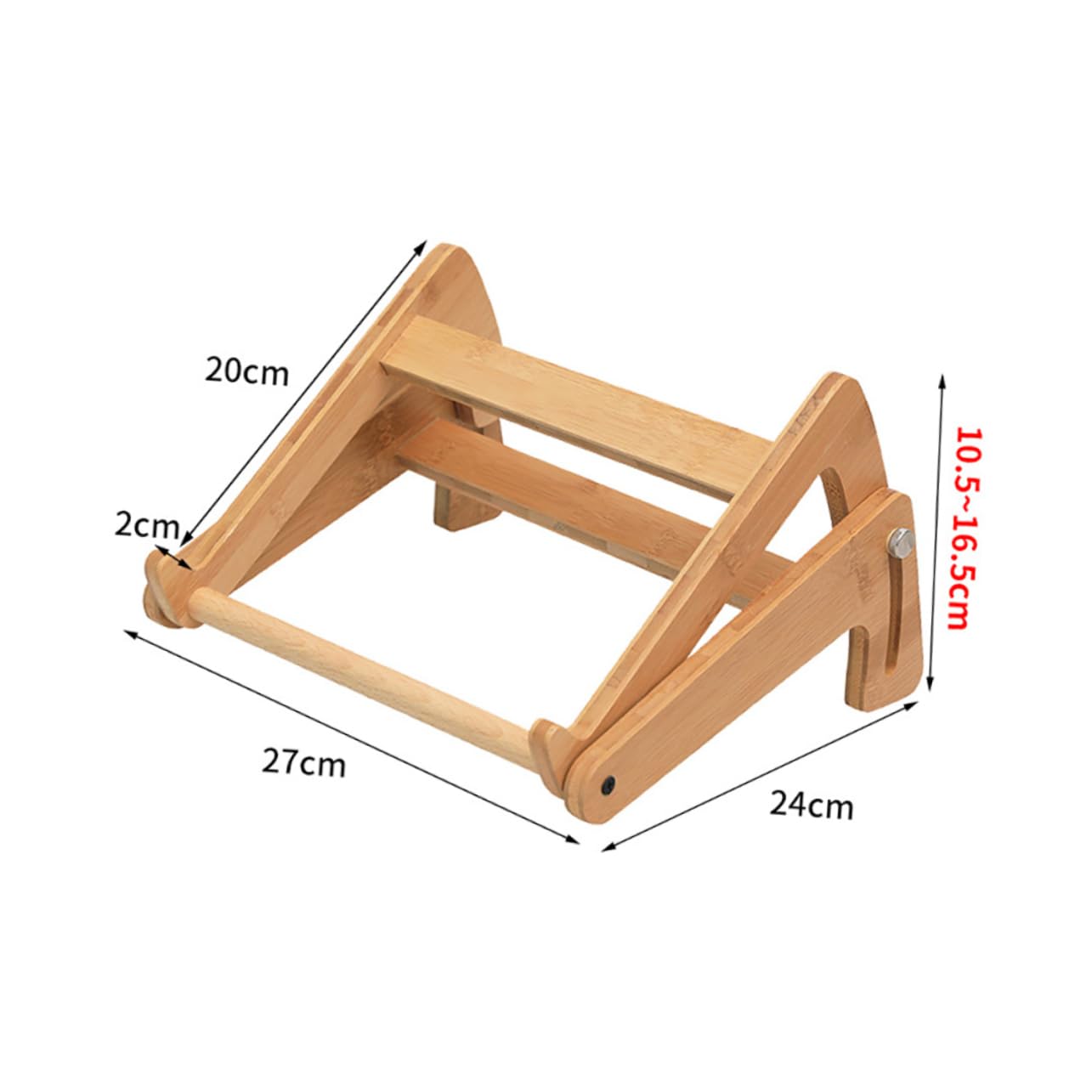 1 Pc Supporto Per Computer in Legno Porta Computer Portatile in Legno Scrivania Supporto Per Computer Pieghevole Porta Tablet Portatile Bambù Computer Portatile Desktop Regolabile