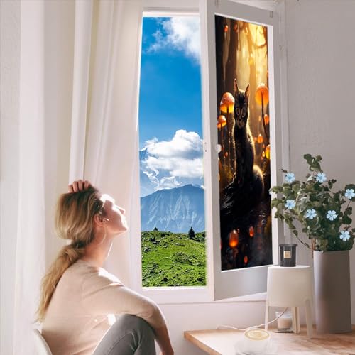 Vinilo Decorativo para Ventana Motivo Bosque 17.7x23.6 in miniatura 5
