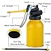 Pistol Hand Pump Oiler Can with Straight & Flexible Spout 10oz Oil can pump(Yellow)