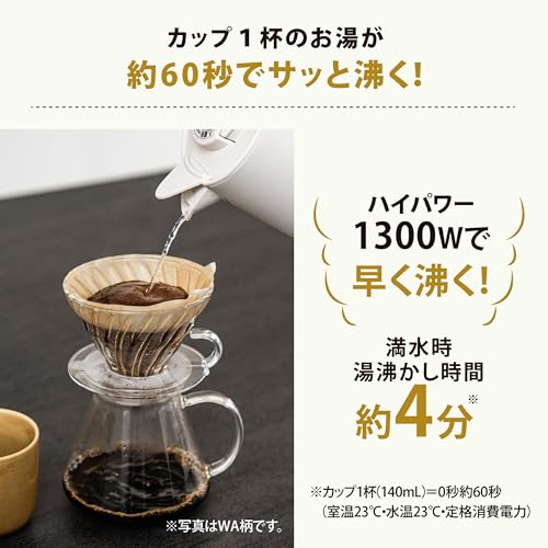 象印マホービン(ZOJIRUSHI) 電気ケトル 0.8L STAN. ブラック CK-PA08-BA の商品画像 4