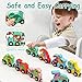 Dinosaur Toddler Toys - 11 Magnetic Wooden Dinosaur Train Set,Toys for Ages 2-4 5-7, Montessori Toys for 1 Year Old, Kids Sensory Toys for 2 3 4 5 Year Old Boys Girls, Christmas Birthday Easter Gifts