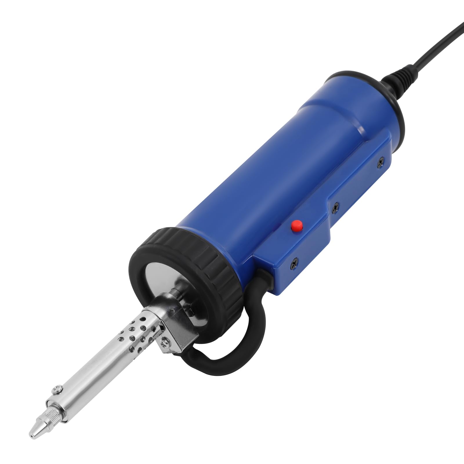 Bomba desoldadora 2 en 1, aspiración de estaño y calefacción, soldador, soldador, desoldador, desoldador, bomba de succión de estaño con 4 boquillas para desoldar (1 mm, 1,5 mm, 2 mm)