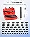 VEVOR Bearing Press Kit, 52 Pcs Bearing Race and Seal Driver Set with 49 Bushings and Handle Shaft, Bushing Driver Tool Set, Heavy Duty Carbon Steel Removal Installation Tool Kit