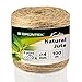 Produktbild GRÜNTEK Garten Juteschnur 4 mm Dicke 100m, Bindegarn, Gartenschnur, Bastelschnur Kordel Rolle mit 100m, 100% Jutegarn Naturfarbe, Paketschnur