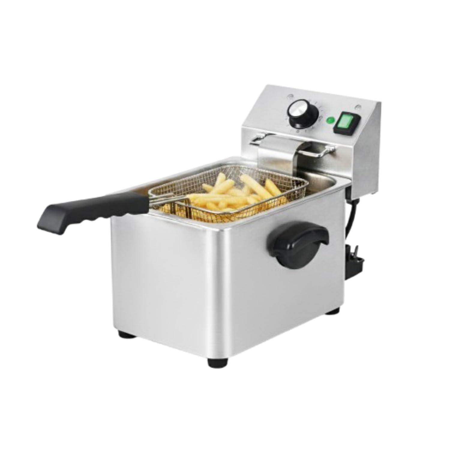 Friteuse Électrique Professionnelle 4 Litres - 1 Cuve - 2500 W