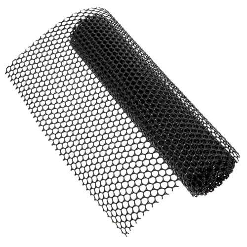TOYANDONA Red para Aves De Corral y Cerca De Malla para Jardín 0,4 x 3 m Negra, Malla Plástica Hexagonal Resistente para Protección y Cercado De Gallineros Exteriores