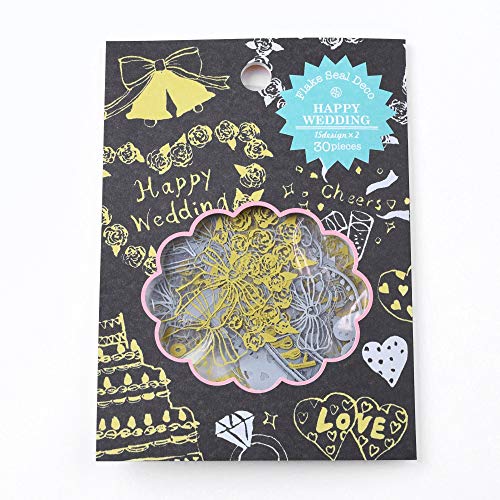 Z&K（ゼットアンドケイ）FLAKE SEAL DECO フレークシールデコ (ウェディングパーティーＧＯ／Ｓ)