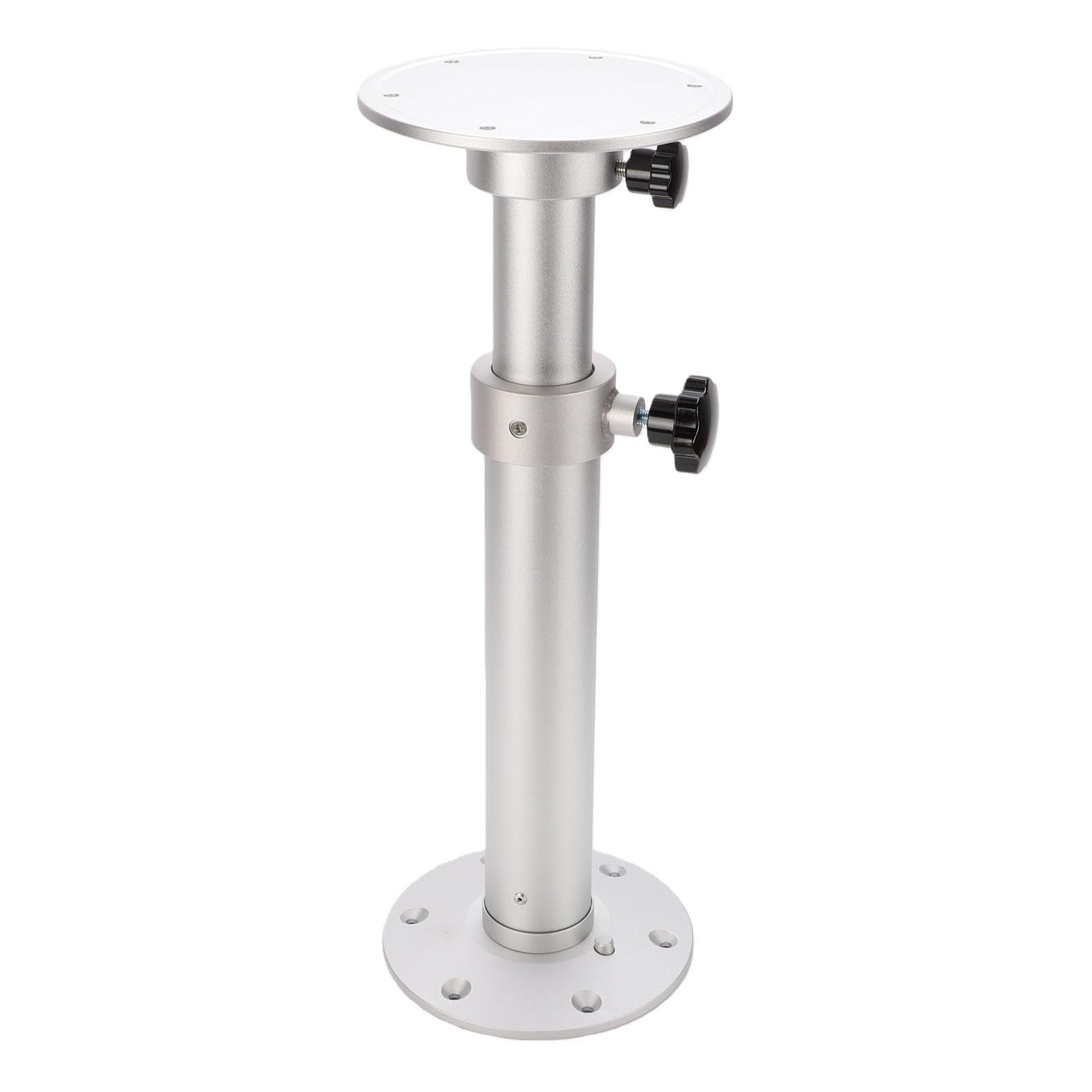 Pedestal de Mesa para Barco de Aluminio Ajustable con Diseño Desmontable para Casa Rodante de Yate RV, de 17,7 a 27,5 Pulgadas, Capacidad de Carga Resistente, Material Inoxidable