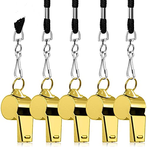 Febbya Fischietto Metallico,5 Pack Fischio