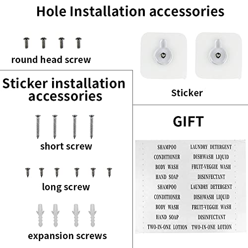 Prosfalt 3 X 420 Ml Per Cup Wall Mounted Liquid Soap Shampoo Dispensers For Home Bathroom Hotel(Black) #TOP2