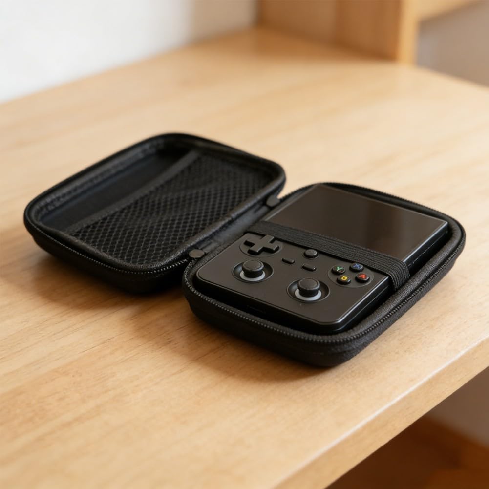 Étui de transport en EVA pour Anbernic RG477V construit, avec rangement organisé, pour console de jeu portable, accessoires rétro