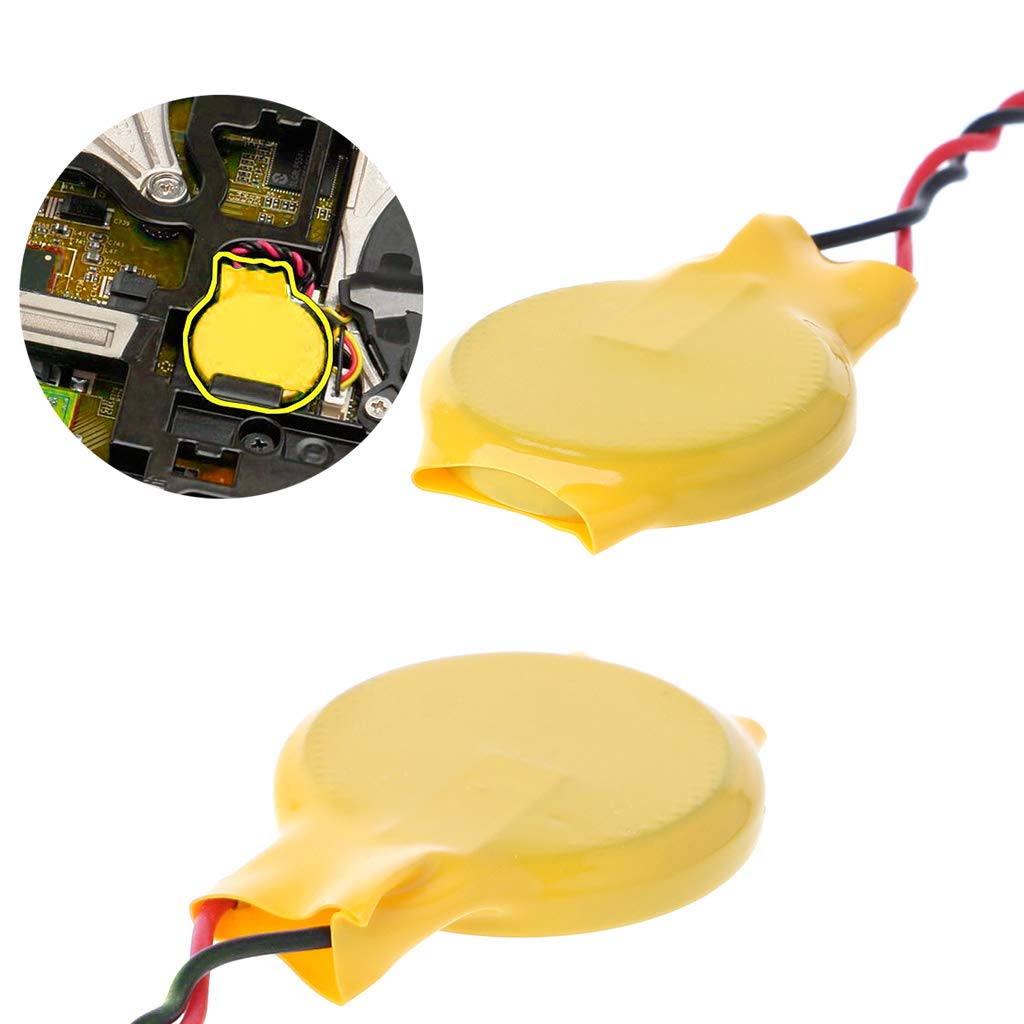 JIACUO 10 Pezzi CR2032 2032 Cavo Batteria 2 Pin -Laptop Scheda Madre BIOS CMOS Batteria con Filo Smontare la Batteria 230 mAh