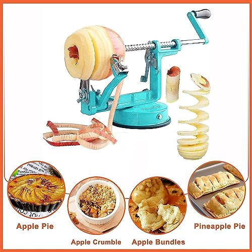 Tatida TAAPC-BL-01 Apple Peeler Corer, Long Lasting Chrome Cast Iron Apple Peeler Slicer Corer thumb #5