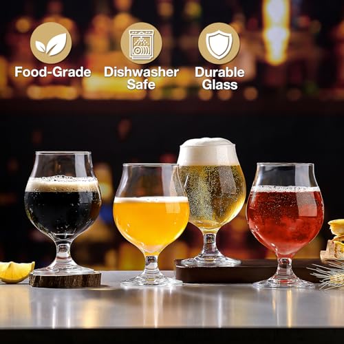 Meolibour KKOUY Beer Glasses Set Of 4 thumb #1