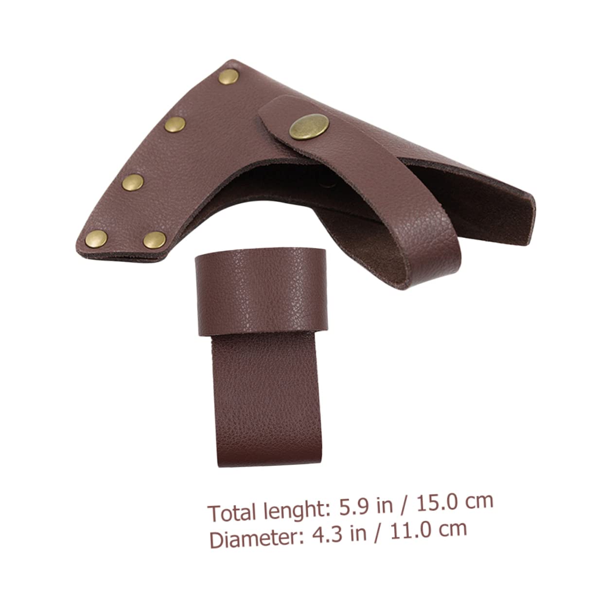 SEWOART Wooden Handle Axe Protective Cover Hatchet Cover Case Camping Tool Accessory for Outdoor Activities