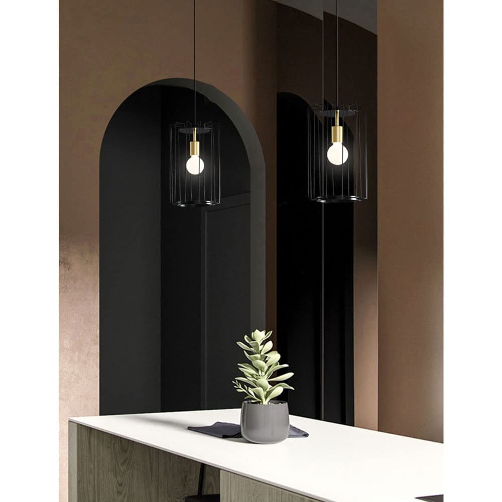 Candelabro, Cabeza DE Sola, LUZ COLVANTE DE METOS DE Metal DE Estilo Industrial, Luz Colgante del Techo, Fixturas de iluminación de decoración Interior de la Isla de la Isla del Porche