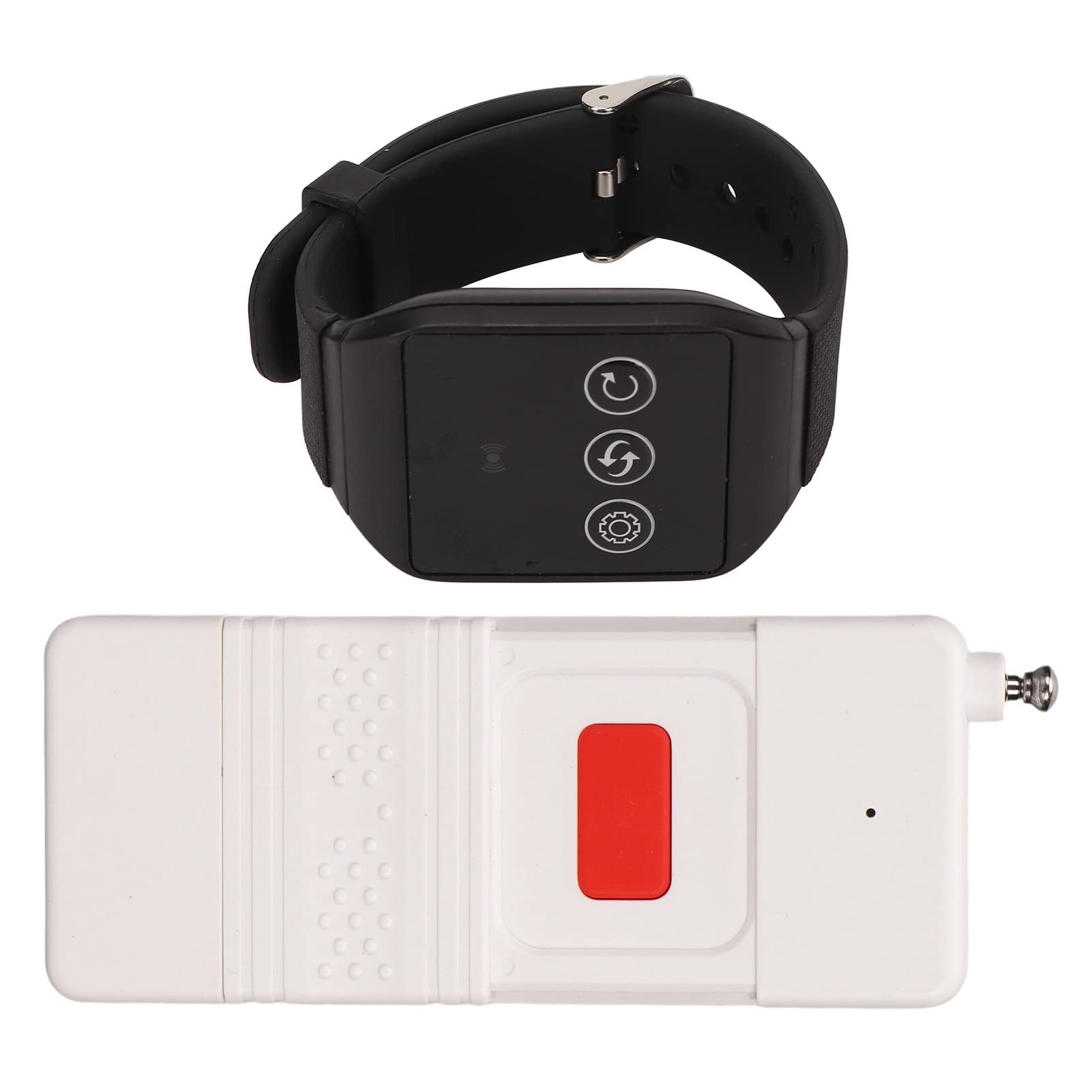 Système D'alerte sans Fil pour Soignant, Téléavertisseur, Infirmière, Appel SOS, avec Lumière de Portée de 1000 M, Flash Lumineux, Buzzer Vibrant, pour Patients âgés et