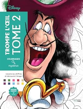 Paperback Coloriages mystères Disney - Trompe l'oeil Tome 2: Colorie et découvre un nouveau personnage [French] Book