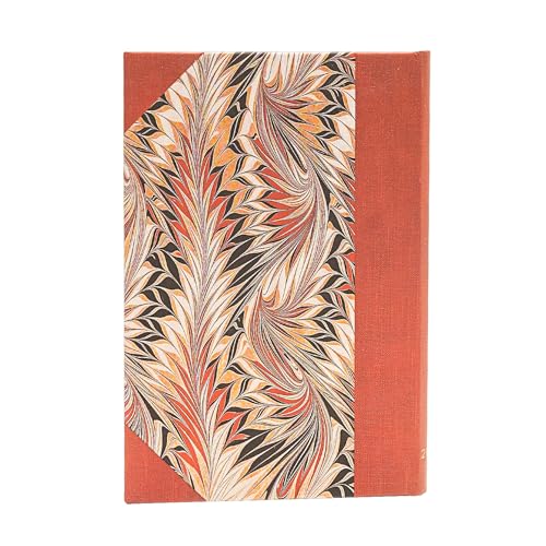 Paperblanks Rubedo Mini Horizontal 12 Month Calendar 2025 Elastic Band Closure, red, Mini (95x140mm) - Image 3