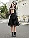 Arshiner Dress Girls Fall Long Sleeve Formal Special Occasion Tulle DressesBlack Size 7