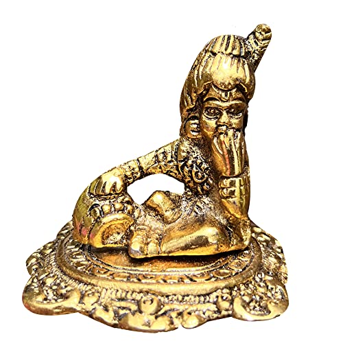 Image of Wonder Care Lord Krishna Statue Krishna Metal Idol Figurine-Hindu God of Love and Divine Joy Idol for Indian Religious Festival- Home Decor Item