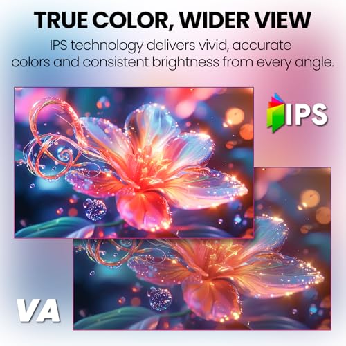 Image of CRUA 27 inch 4K Monitor, UHD 3840x2160P 60Hz IPS Panel Computer Monitor with Built-in Speakers, Supports AMD FreeSync, USB Type-c, 98% DCI-P3, Height Adjustable, HDMI 2.0 & DP 1.2, Wall Mountable-Silver