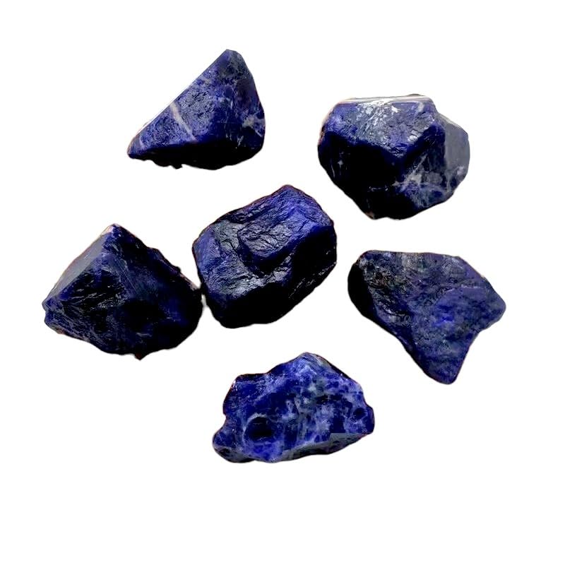 Solsticeshards Sodalite Rough Raw 100 Gram Unpolished Natural Stones - Healing Crystals for Clarity, Communication and Emotional Balance-image-29