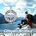 ONEFINITY Compass Necklace Sterling Silver Celtic Knot Necklace Graduation Friendship Talisman Travel Necklace Inspirational Graduation Gift Jewelry Gifts for Women