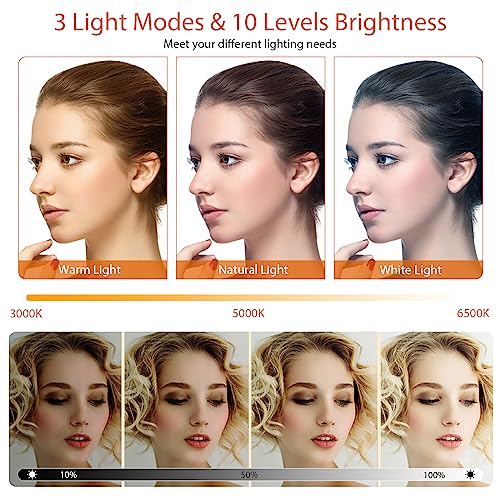 Image of ACMEZING Clip-On Ring Light for Laptop & Phone, Upgraded 60-LED Full-Screen Anti-Glare Light with 3 Color Modes & Dimmable Brightness, Perfect for Zoom, TikTok, Selfies, Video Calls