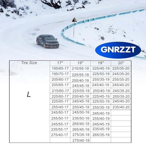 Gnrzzt Snow Socks For Tires, Auto Socks For Car Tires,Automotive Snow Socks,Great Alternative To Snow Chains For Cars thumb #5