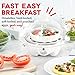 DASH Rapid Egg Cooker: 6 Egg Capacity Electric Egg Cooker for Hard Boiled Eggs, Poached Eggs, Scrambled Eggs, or Omelets with Auto Shut Off Feature - White (DEC005WH)