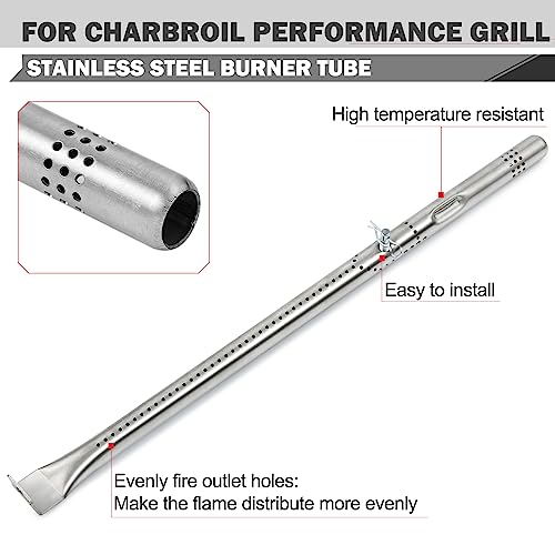 463448021 Grill Replacement Parts Heat Tent Burners for Charbroil Performance Grill Parts 5 Burner 463449021 463451022 463455021 463450022 G327-2100-W1 Heat Shield G325-0002-W1 Burner Tube Replacement