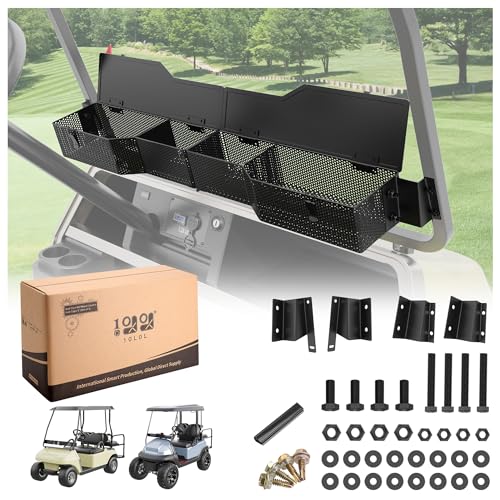 Panier de rangement avant anti-chute d'objets pour tableau de bord Club Car de golf