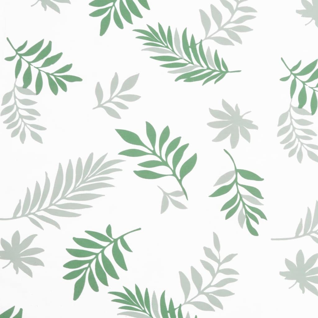 Set di 6 cuscini per sedia da giardino con schienale alto, 120 x 50 x 3 cm, con motivo a foglie, morbidi cuscini in tessuto di poliestere per sedie da giardino con schienale alto, comodi