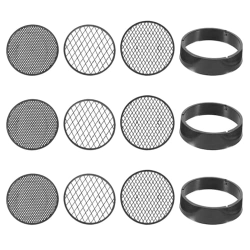 ABOOFAN 9 Piezas Tamiz De Arena del Bandeja De Tierra Tamiz De Jardín De Malla Filtro De Jardín Tamiz De Tamiz Criba De Compostaje Escuela Primaria Herramientas Pequeñas El Plastico