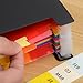 Expanding File Folder/24 Pockets A4 Accordion File Organizer/Multicolor Portable Expanding Wallets/High Capacity Plastic Stand Bag with Colored Tab for Business/Office/Study