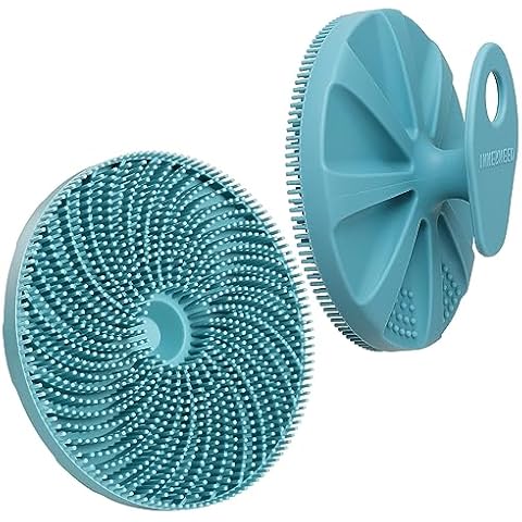 INNERNEED Food-Grade Silicone Body Scrubber Exfoliating & Massaging Shower Brush, More Hygienic Bathing Tool, for All Skin Types, Lathers Well, Longer Service Life (Dark Green) Cover