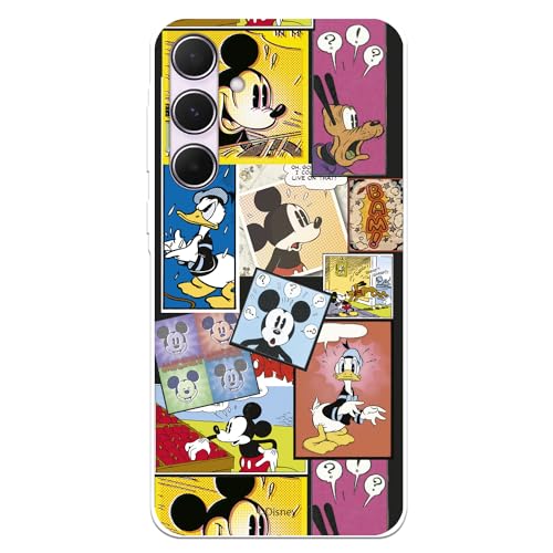 LA CASA DE LAS CARCASAS Case Compatible with Samsung Galaxy A55 5G Official Disney Mickey Comic to Protect Your Mobile Phone. Transparent Silicone Flexible Case with Official Licensed Disney Classics LA CASA DE LAS CARCASAS Case Compatible with Samsung Galaxy A55 5G Official Disney Mickey Comic to Protect Your Mobile Phone. Transparent Silicone Flexible Case with Official Licensed Disney Classics