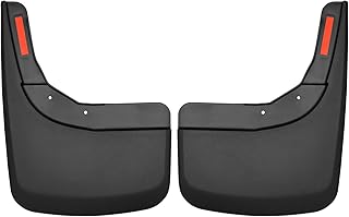 Husky Liners - Rear Mud Guards | 2019 - 2023 Chevrolet Silverado 1500 (Excludes ZR2, LT Trail Boss, Custom Trail Boss), Rear Set - Black, 2 Pc. | 59261