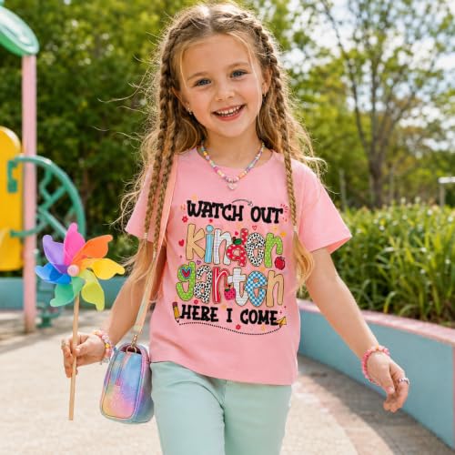 Image of Rollin Into Kindergarten Shirt Boys Girls First Day of Kindergarten T Shirts Little Kids Tee Top
