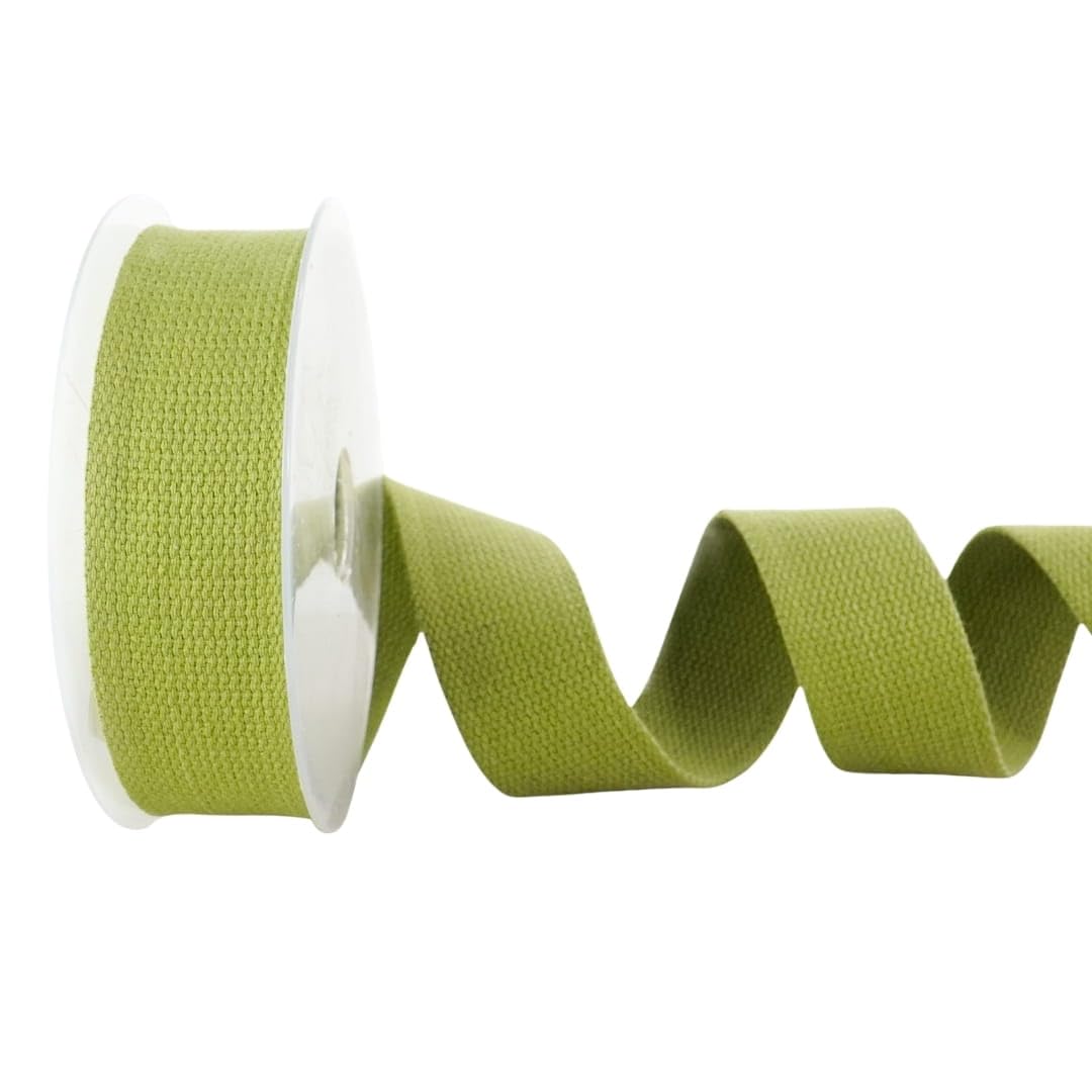 Trimz Cotton Webbing – Olive – 30mm x 10m