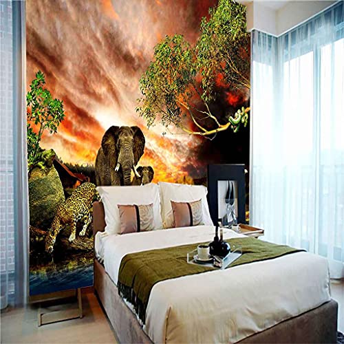 Peintures murales de lion pour rénover facilement un mur sans colle