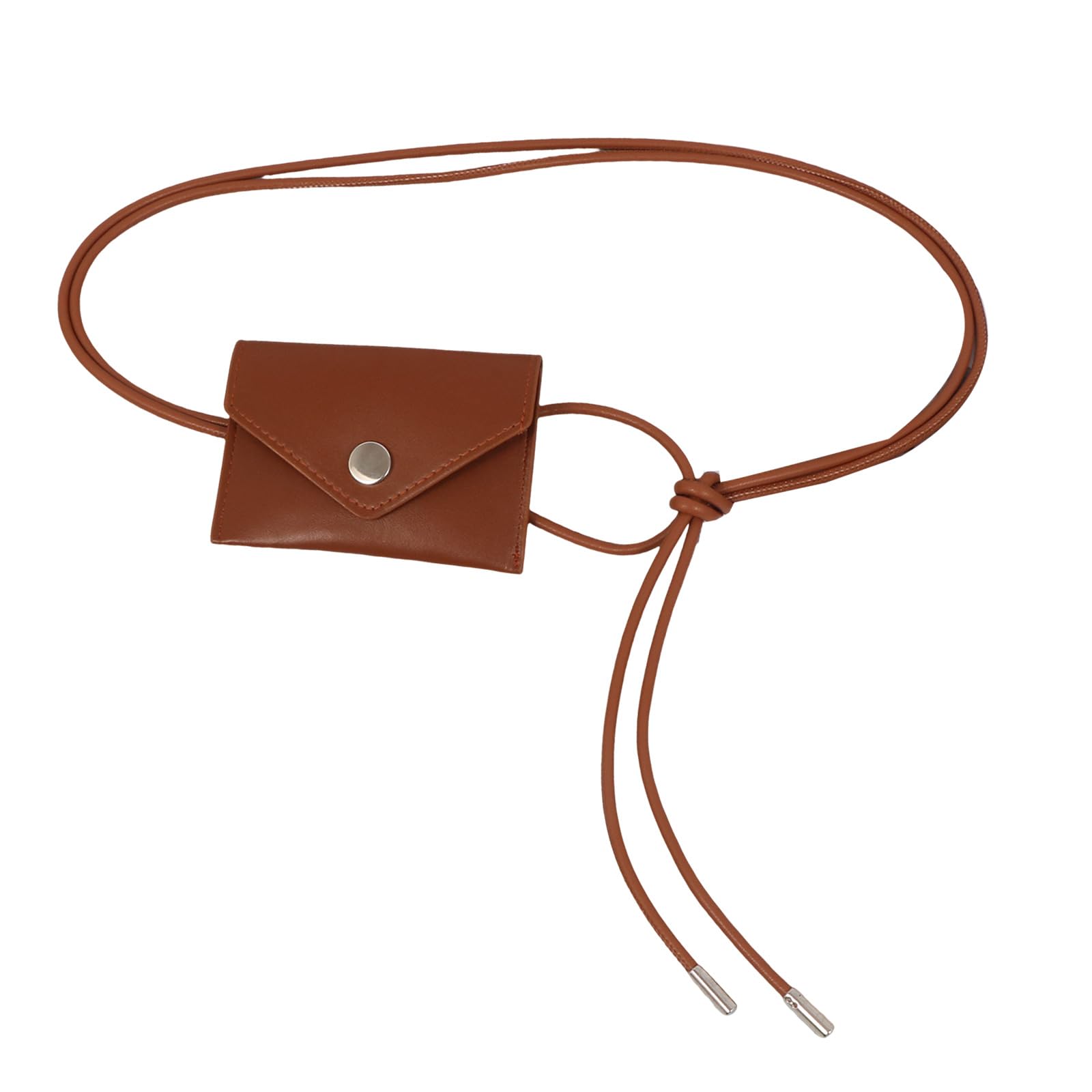 MICFENY Stylish Belt Bag With Adjustable Knotted Design PU Leather Envelope Purse Hip Pack Belt For Women Everyday Use