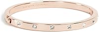 Kate Spade New York Set in Stone Gold-Tone Hinged Bangle with Cubic Zirconia - Stackable Sparkle Bracelet