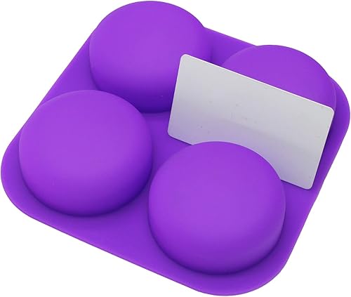 Miniatura 7 de X-Haibei Molde de barra de loción de jabón de esquina redonda llana básica que hace suministros de silicona diámetro 2.5inch