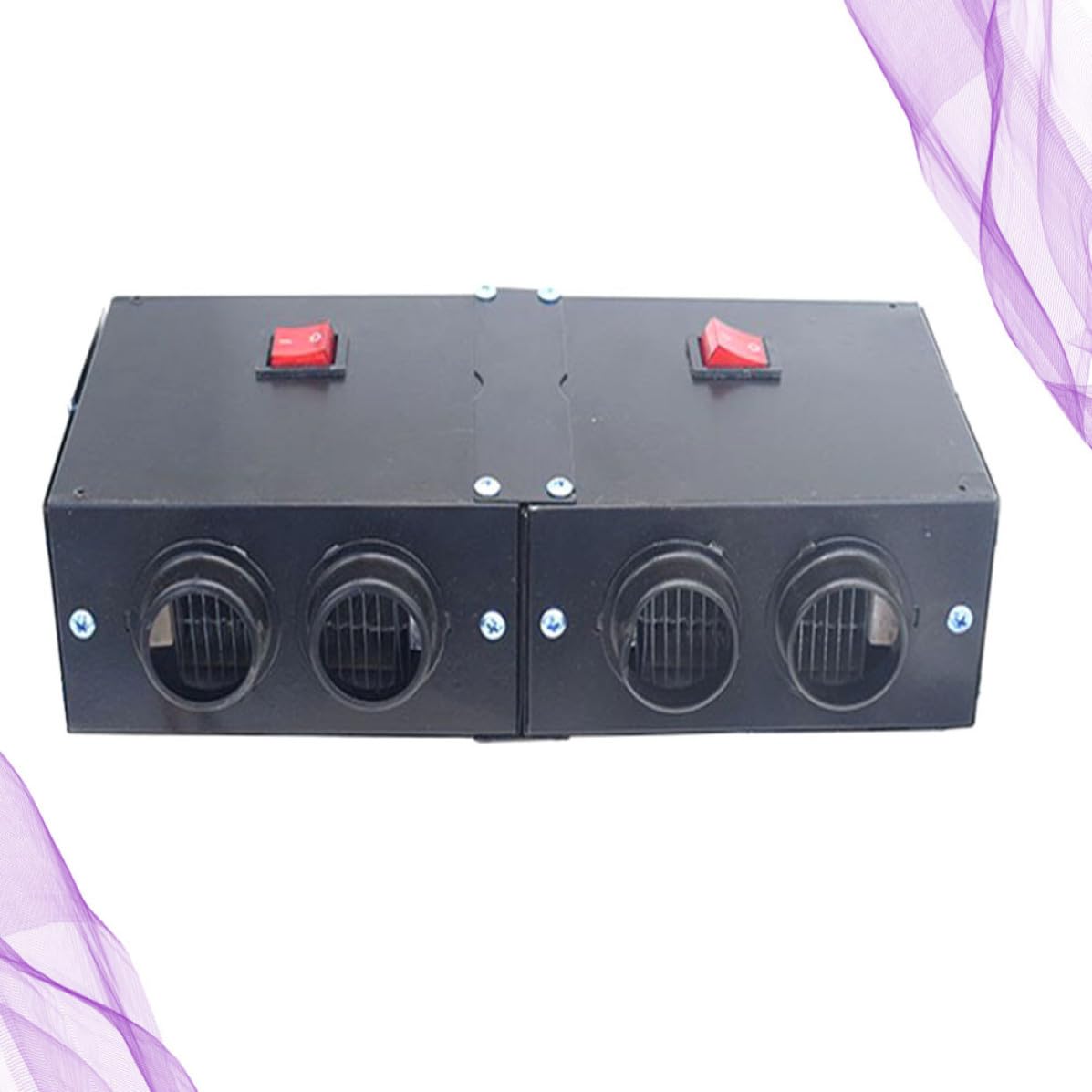 UKCOCO Sbrinatore Elettrico Auto 12v 500w, Ferro Nero a 4 Fori