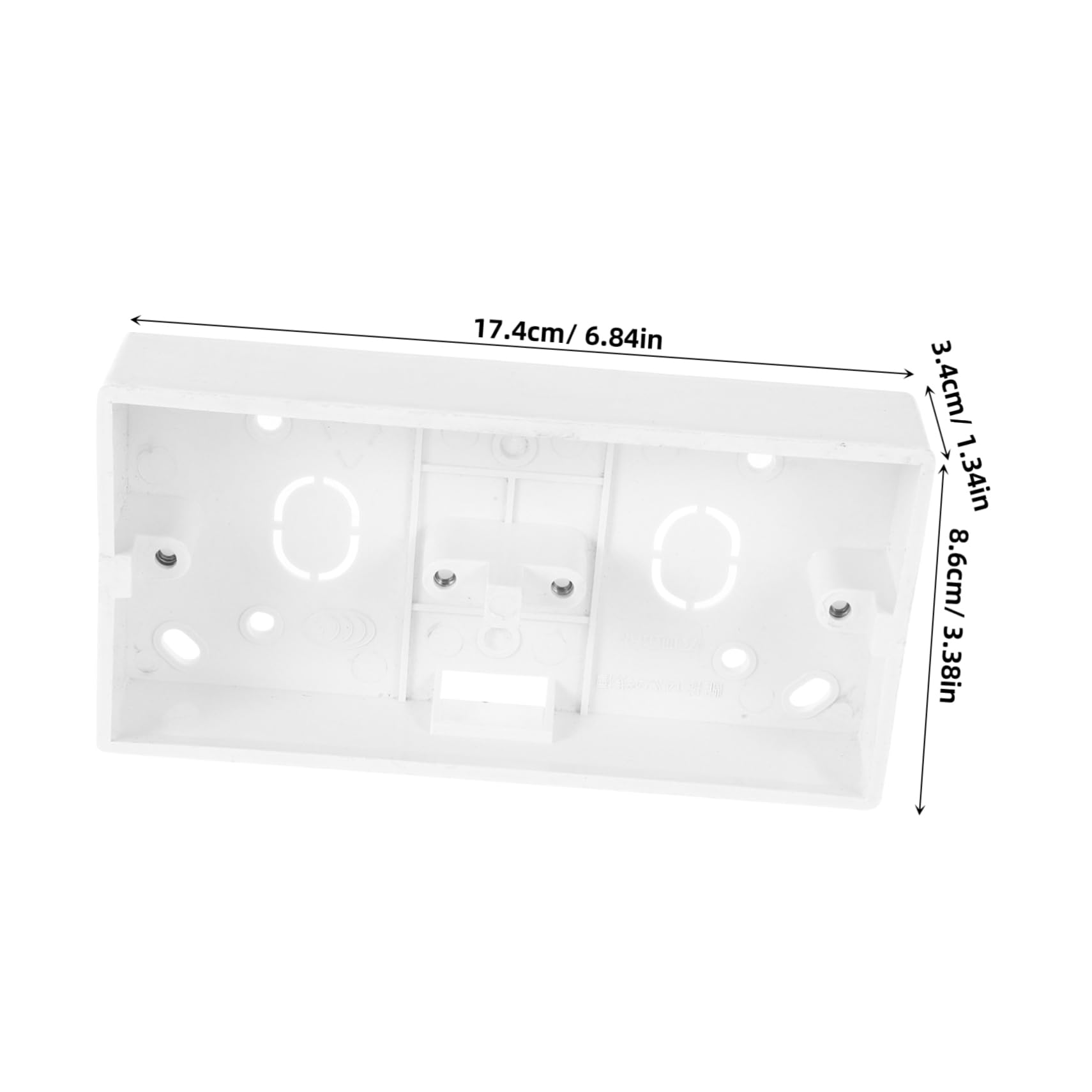 Veemoon 10piezas Caja De Conexiones Eléctricas Versátil Montaje Superficie De Corriente Individual Interruptor Eléctrico Base