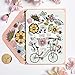 Papyrus Thank You Cards with Envelopes, Flowers & Bike with Glitter (8-Count)